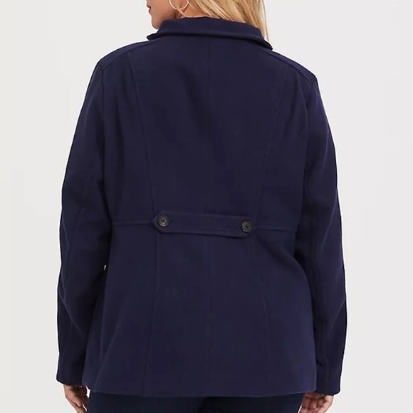 Torrid Navy Button Jacket - Picture 3 of 6